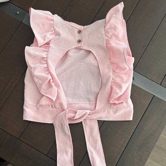Pink Ruffled Kids Top - Picture 2 of 2